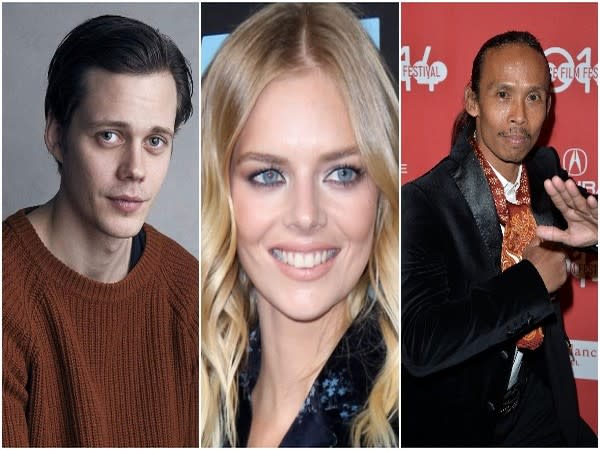 Bill Skarsgard, Samara Weaving, Yayan Ruhian (L to R) (Image source: Instagram)