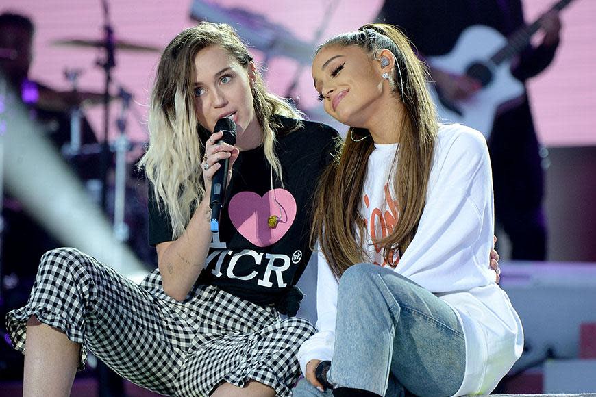 The concert was held at the Emirates Old Trafford cricket ground. Miley Cyrus wowed fans with a killer performance alongside Ariana in a duet which left viewers in tears. The longtime friends sung the Crowded House classic, 'Don't Dream It's Over.'