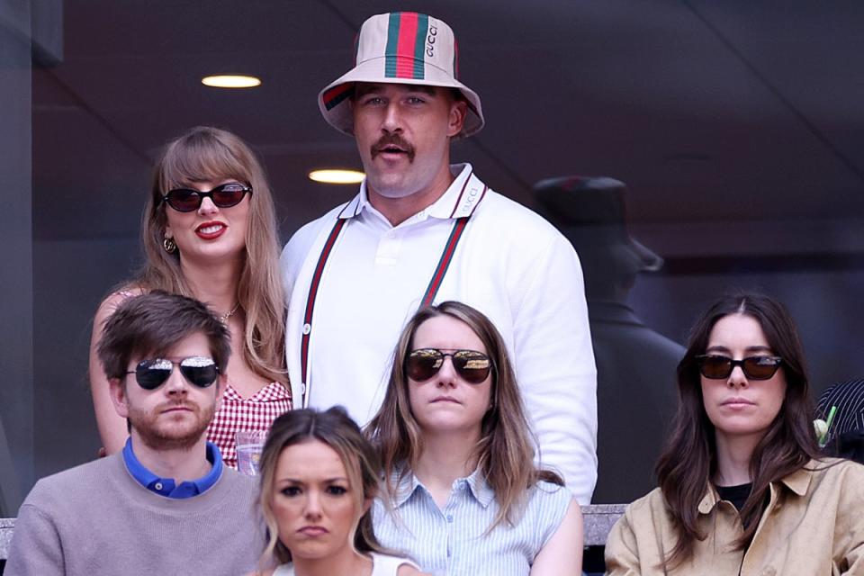 Taylor Swift and Travis Kelce at the US Open on September 8 (Getty Images)