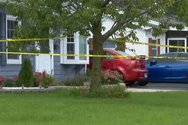 <p>CBS Chicago/Youtube</p> The home in Romeoville, Ill. where a family of four were found dead last weekend