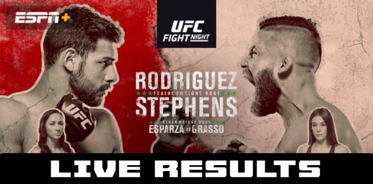 UFC Rodriguez vs Stephens live results