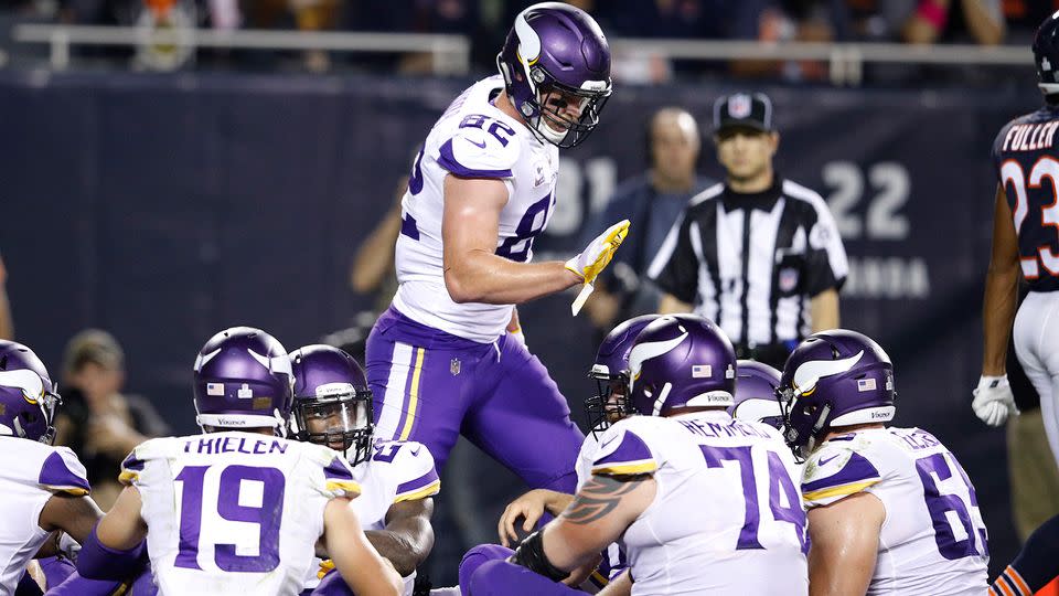 Minnesota's entrant for touchdown celebration of the year. Pic: Getty