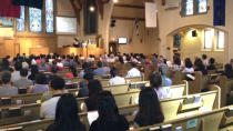 Jun Lin was honoured at a prayer service at at the Montreal Chinese Alliance Church on Saturday.