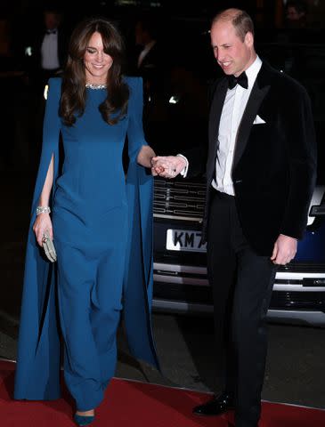 <p>DANIEL LEAL/AFP via Getty</p> Kate Middleton and Prince William arrive at the Royal Variety Performance at the Royal Albert Hall in London on November 30, 2023.