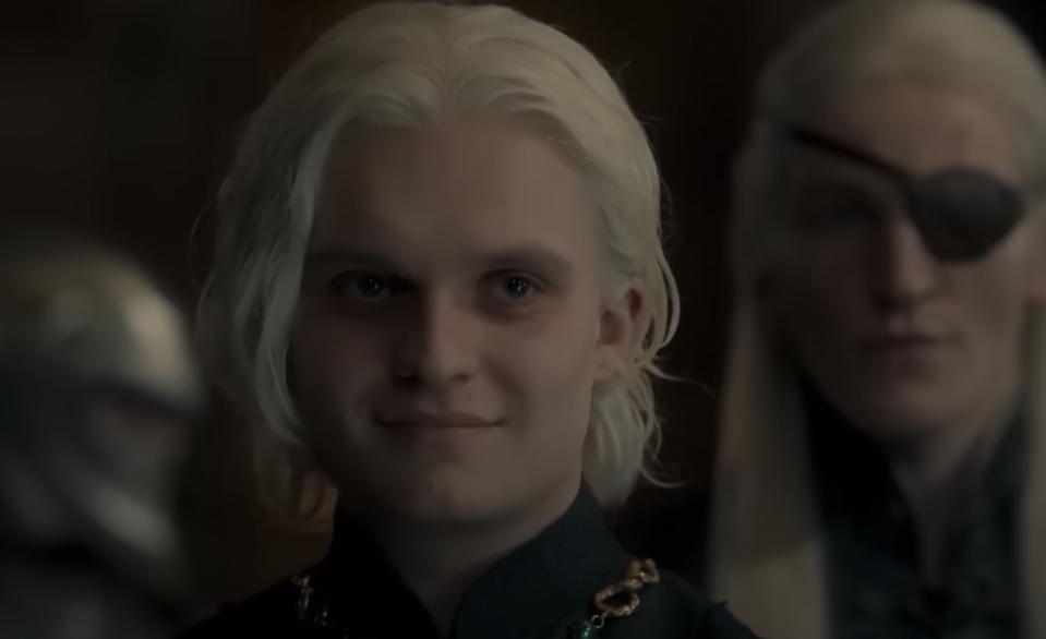 Episode eight of ‘House of the Dragon’ saw characters, such as Tom Glynn-Carney’s Aegon Targaryen pictured here, re-cast after a time jump of six years (HBO)