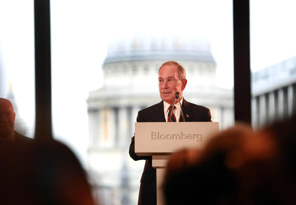Mr Bloomberg was in London to open a new European headquarters (Picture: PA)