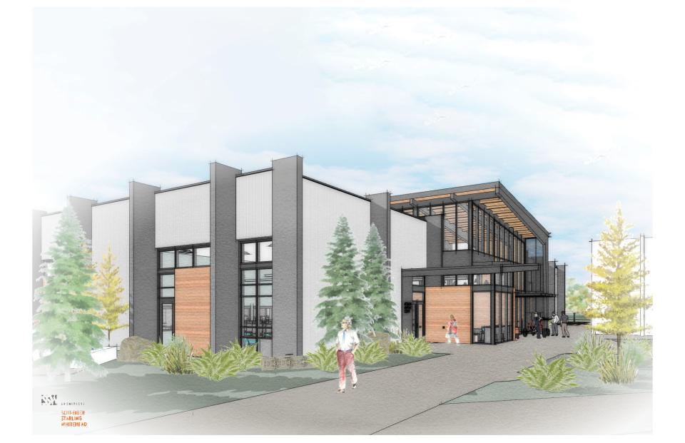 A rendering of the Olympic College welding facility currently under construction in Bremerton, done by architects Schreiber Starling Whitehead of Seattle.