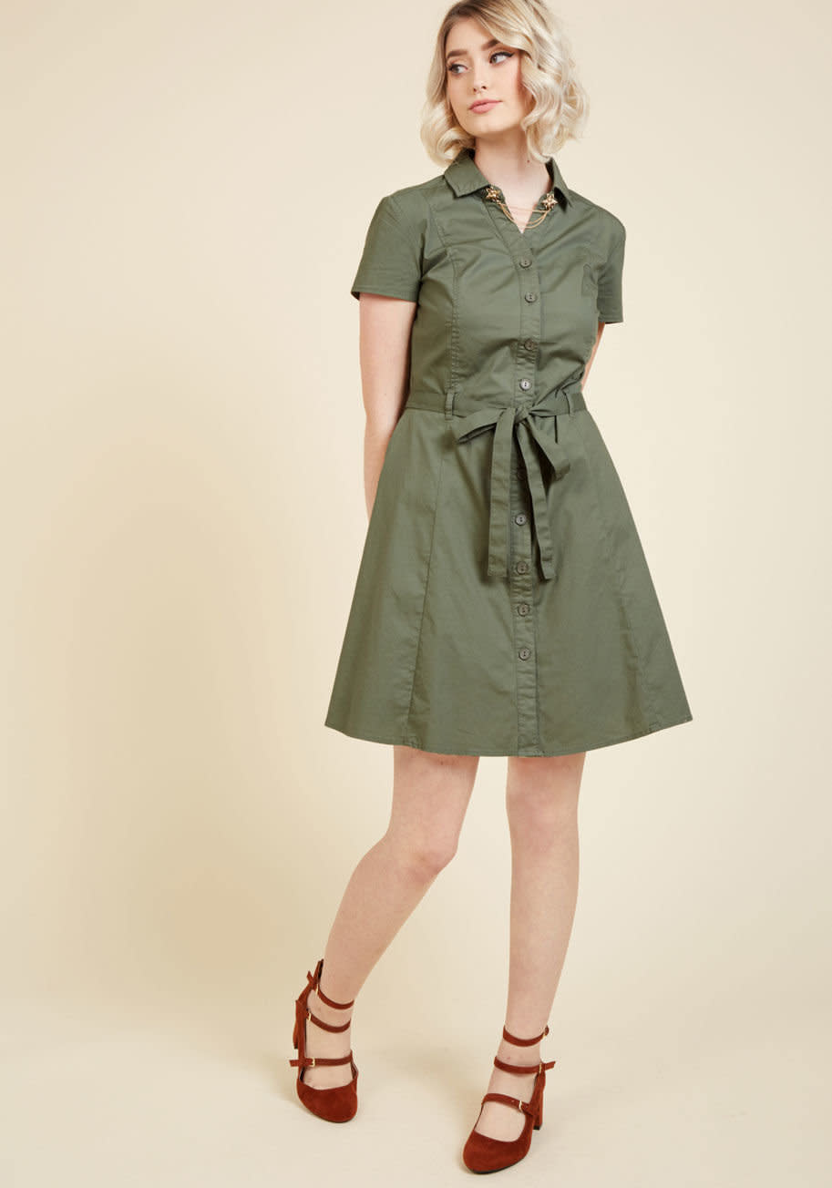 <a href="https://www.modcloth.com/shop/plus-size-dresses/smoothie-enthusiast-a-line-shirt-dress/140610.html?dwvar_140610_color=OLIVE&amp;cgid=plus_size_dresses_1485" target="_blank">Shop it at Modcloth</a>.&nbsp;