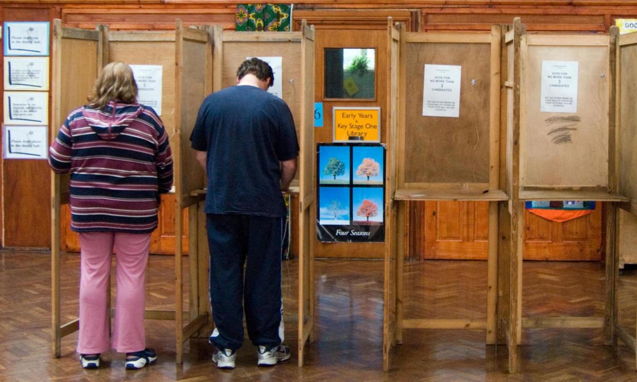 <span>The RNIB estimates that 160,000 people in the UK of voting age with severe sight loss will struggle to vote independently at the general election on 4 July.</span><span>Photograph: Alex Segre/Alamy</span>