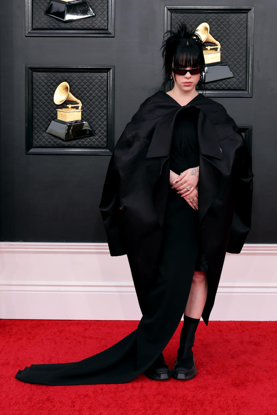 Billie Eilish at the 2022 Grammy Awards (Image via Getty Images)