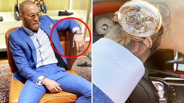 Conor McGregor shows off £500k watch and insane Louis Vuitton