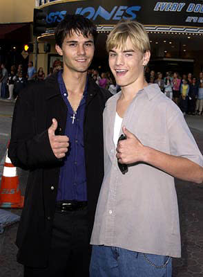Adam LaVorgna and David Gallagher at the Westwood premiere of Warner Brothers' Summer Catch