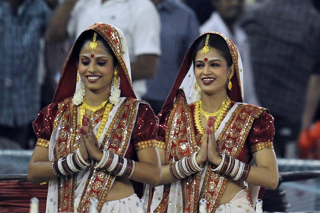 Cheerleaders and Celebrities at IPL-5