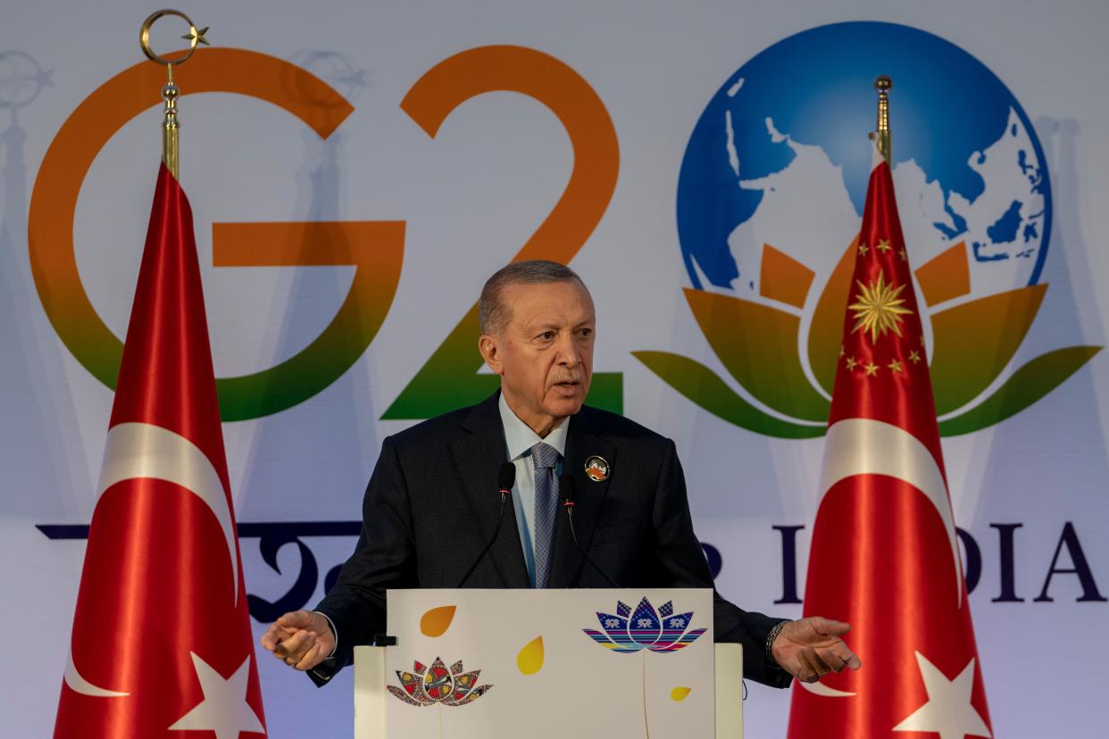 Erdogan said Russia could not be disregarded (Copyright 2023 The Associated Press. All rights reserved.)
