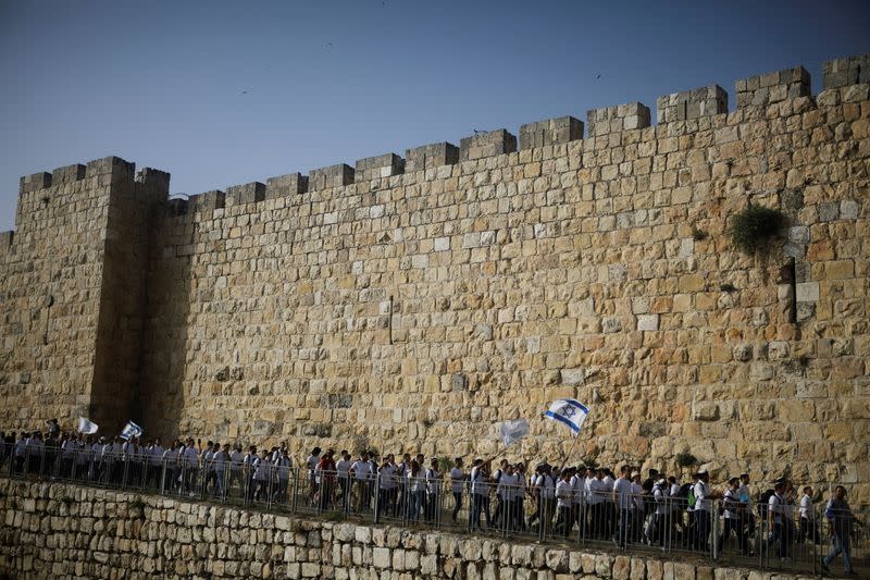 FILE PHOTO: Violence flares at al-Aqsa mosque as Israel marks Jerusalem Day