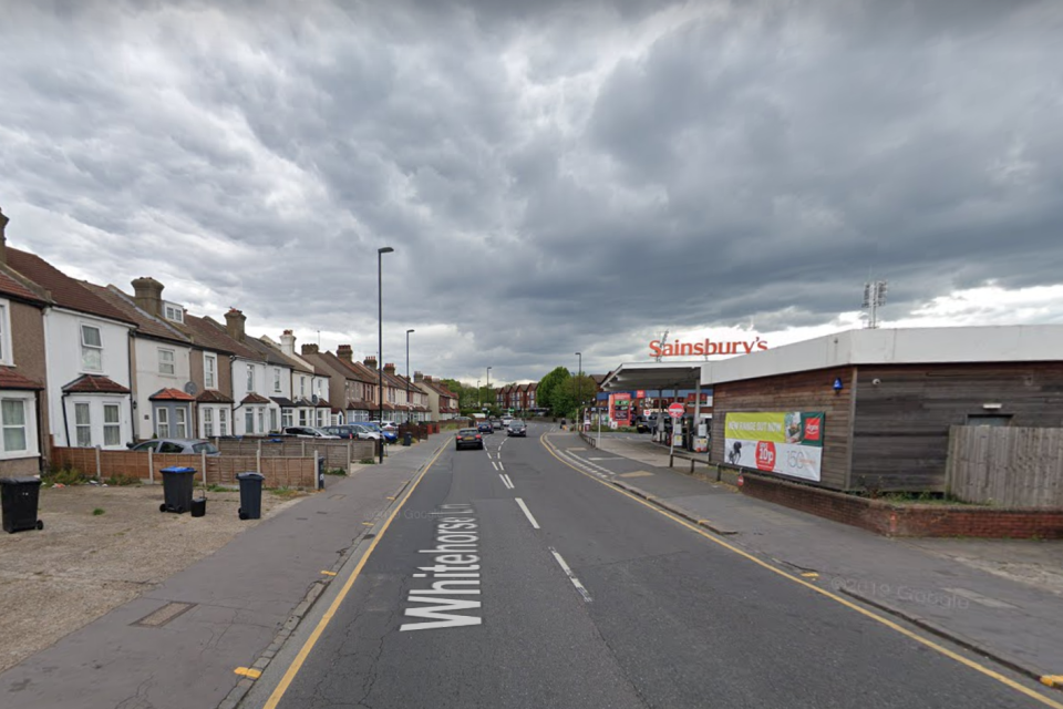 The incident took place in Whitehorse Lane on March 8 (Google Maps )