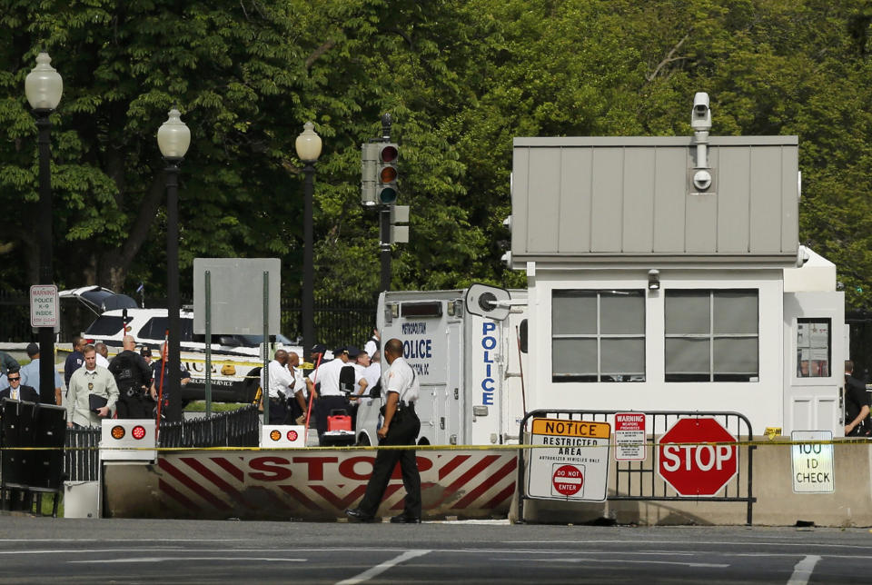 White House on lockdown after report of nearby shooting