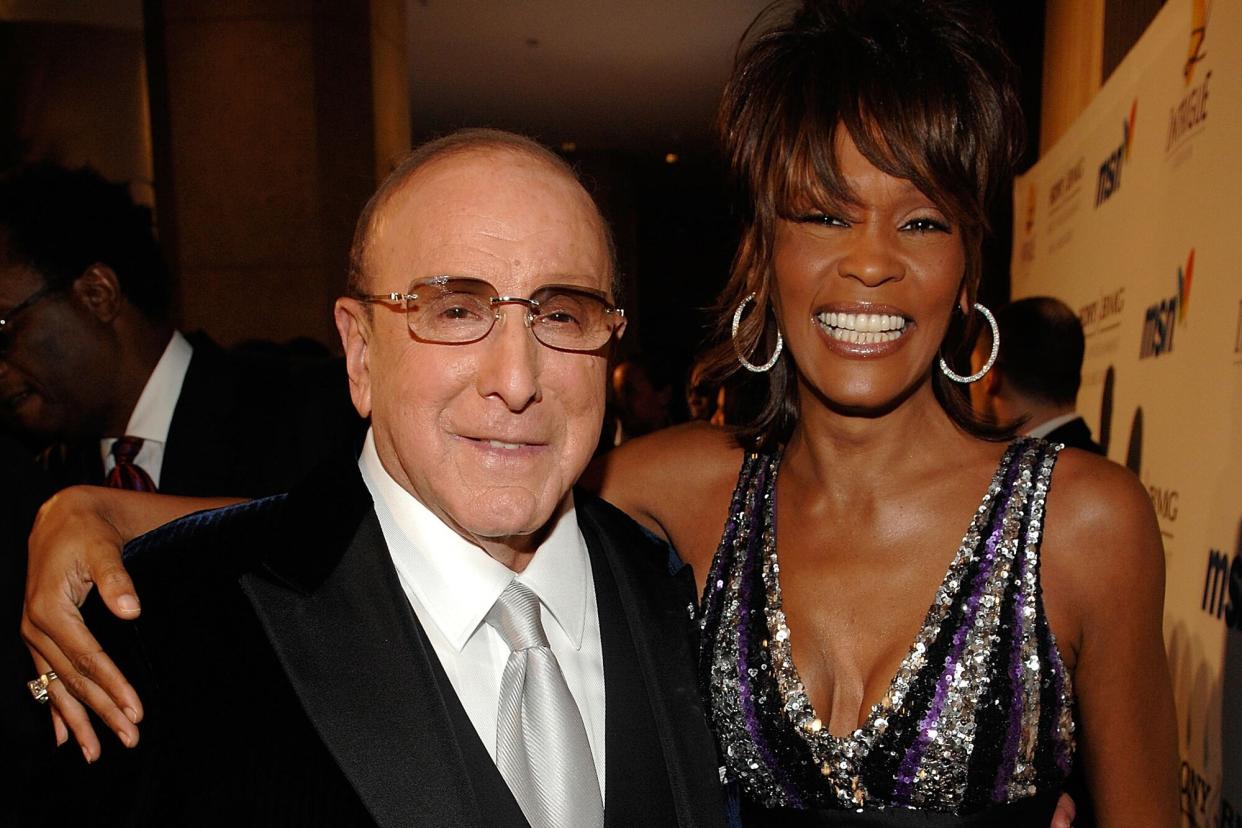 Chairman and CEO BMG US Clive Davis and singer Whitney Houston attends the 2008 Clive Davis Pre-GRAMMY party at the Beverly Hilton Hotel on February 9, 2008 in Los Angeles, California.