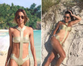 <p>Ciara präsentierte ihren La Perla Anker-Monokini zuerst auf Instagram, Kourtney folgte. [Bild: Instagram] </p>