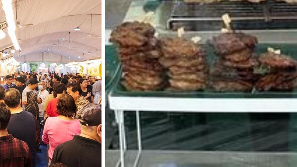 The Bazar Raya Utara was not the only Ramadan bazaar in the Woodlands area that was observed selling pork products. (PHOTO: FB/MarsilingHome/Yahoo News Singapore)