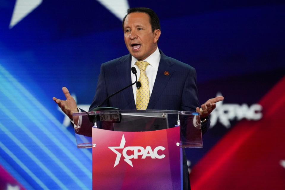 Louisiana Attorney General Jeff Landry is defending the state’s anti-abortion laws during an ongoing legal challenge from providers and advocates. (REUTERS)