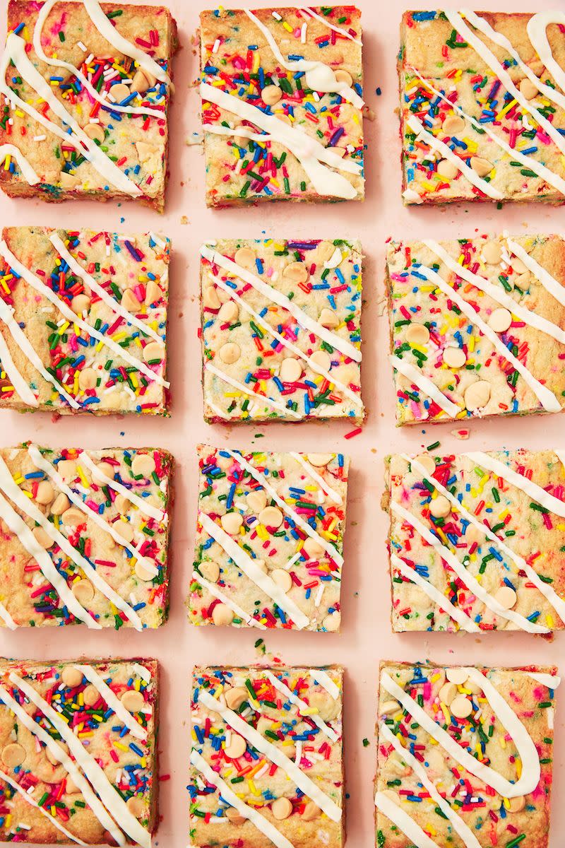 Cake Batter Blondies