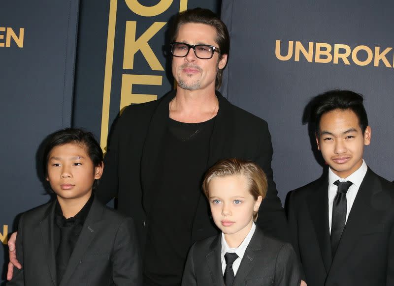 Brad Pitt, le père de Maddox, 17 ans, Pax, 14 ans, Zahara, 13 ans, Shiloh, 12 ans et des jumeaux Knox et Vivienne, 10 ans, vient apparemment de dépenser près de 2 millions d’euros pour rénover sa maison afin qu’elle ressemble à un “mini parc d’attractions”. Photo: Getty Images