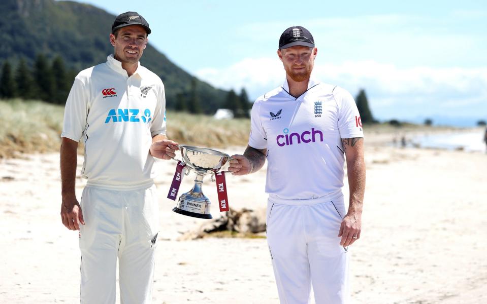 Tim Southee and Ben Stokes on the beach – Bowling Test captains are in vogue – it is about time - Phil Walter/Getty Images