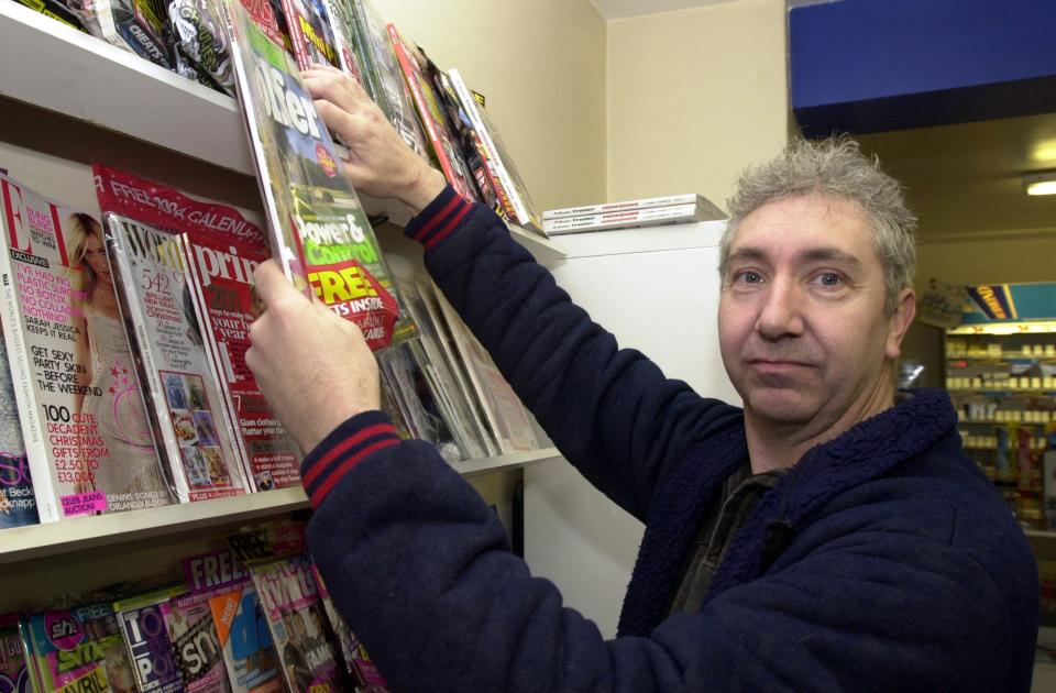 Wybourn shop owner Mike Eaton in 2003
