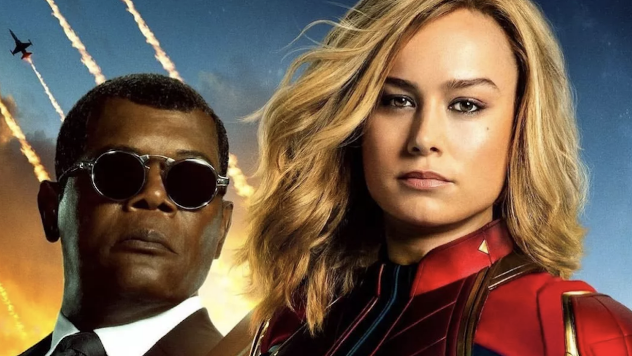  Sam Jackson and Brie Larson on the Captain Marvel poster 