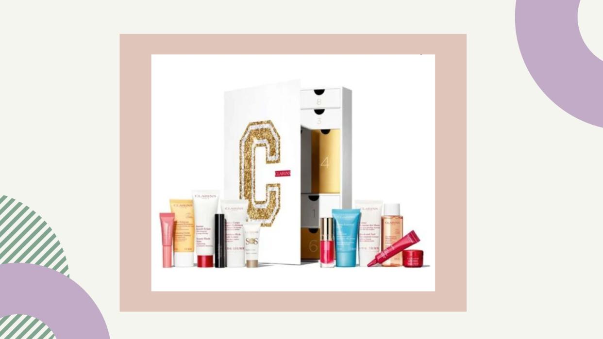  The Clarins 12 day Beauty Advent Calendar. 