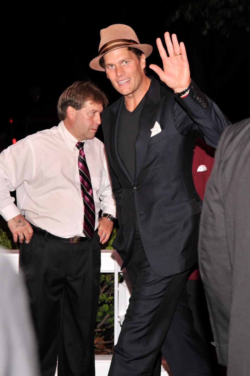 May 2013: Tom Brady attends the 2013 Barnstable-Brown Derby gala at Barnstable-Brown House in Louisville, Kentucky.