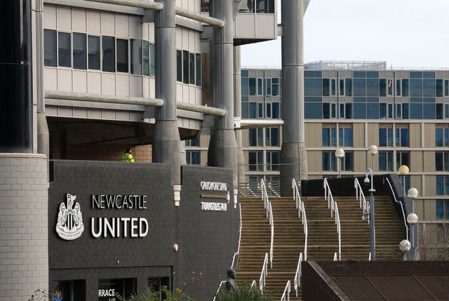 A view outside Newcastle's St James’ Park