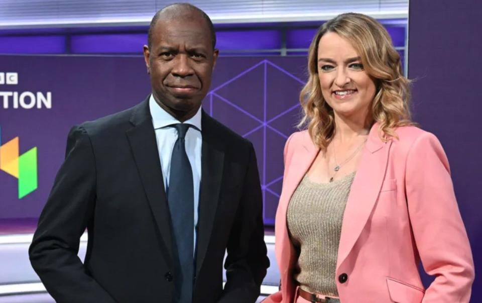 Clive Myrie and Laura Kuenssberg are fronting the BBC's election night 2024 coverage