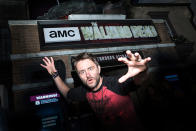 <p>We’re guessing the <i>The Walking Dead</i> attraction at Universal Studios is <i>Talking Dead</i> host Chris Hardwick’s favorite! (Photo: Nate Weber/Universal Studios Hollywood) </p>
