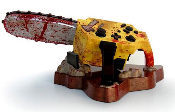 A far cry from the threatening chainsaw in the game (Image Credit: Hexus)