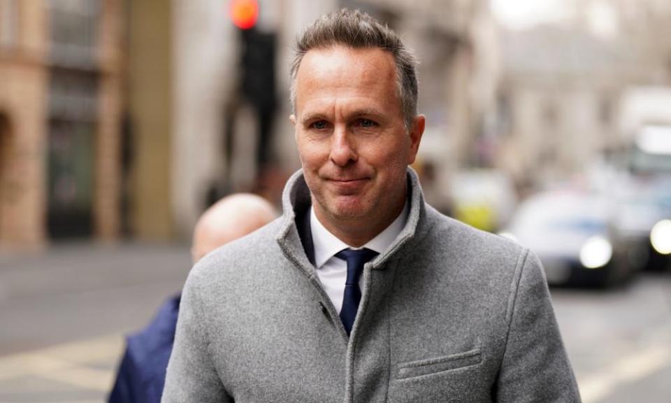 Michael Vaughan was at the Cricket Discipline Commission hearing on Thursday but is not due to give evidence until Friday.