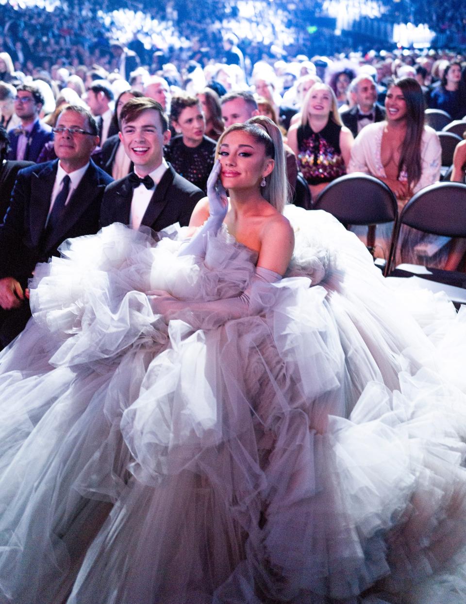 ariana grande ball gown grammys 2020