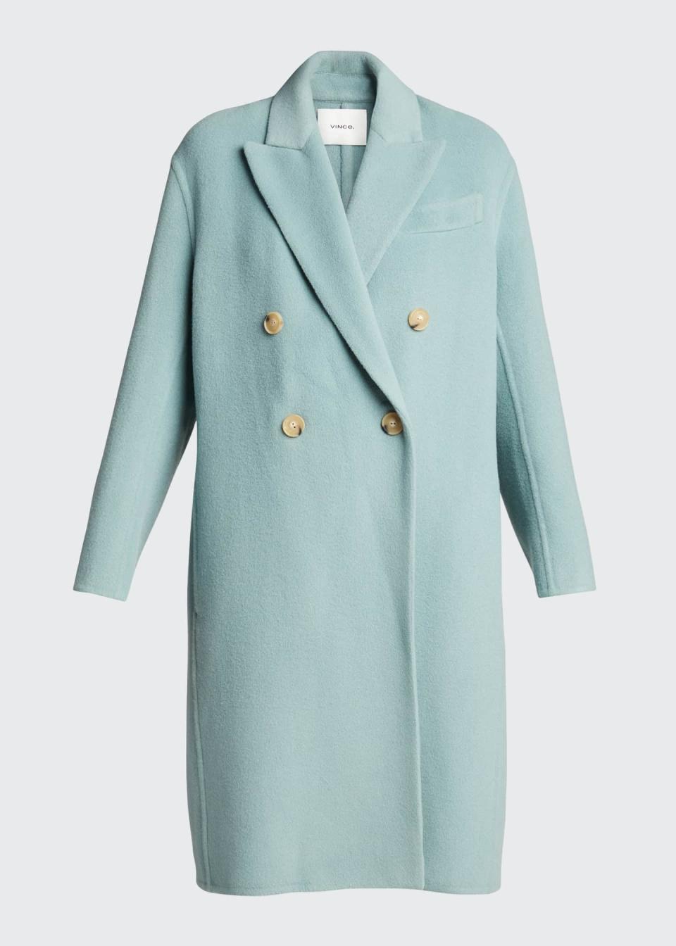 Inauguration Fashion 2021: Vince double-breasted oversized wool-blend coat, $795