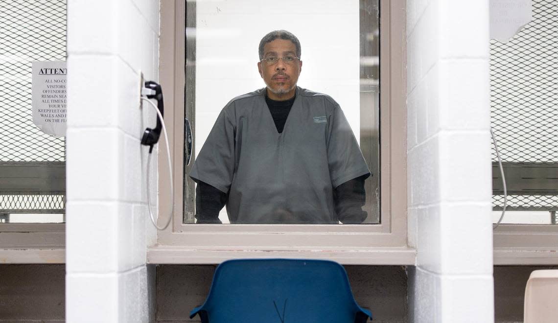 Leonard Taylor poses for a photo at the Potosi Correctional Center on Jan. 18. If executed as planned, he will be the second prisoner put to death this year in Missouri.