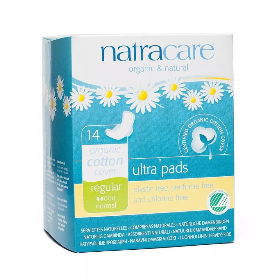 9) Natracare Regular Ultra Pads with Wings