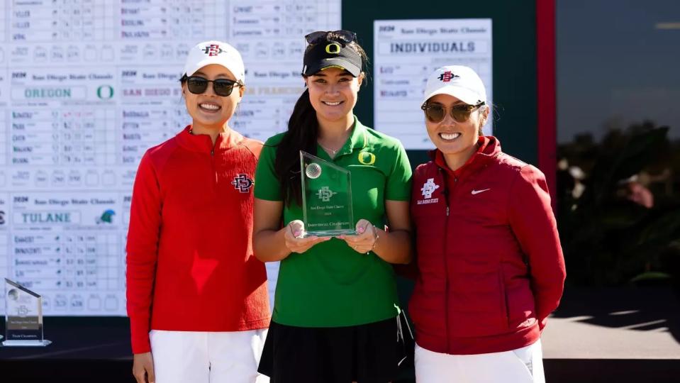 Oregon’s Kiara Romero won the 2024 San Diego State Classic. (Photo: Oregon Women’s Golf)