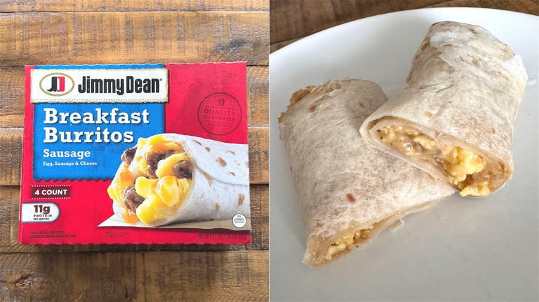 Jimmy Dean breakfast burrito