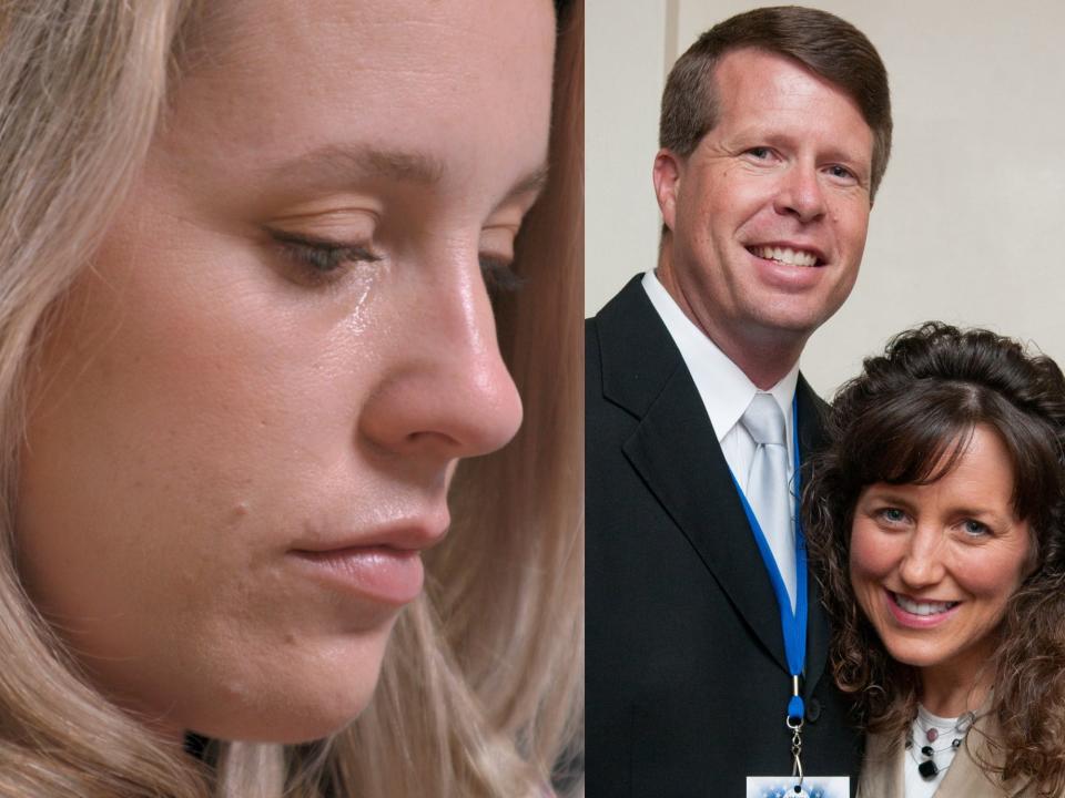 Jill Duggar Dillard (left) and Jim Bob and Michelle Duggar (right)