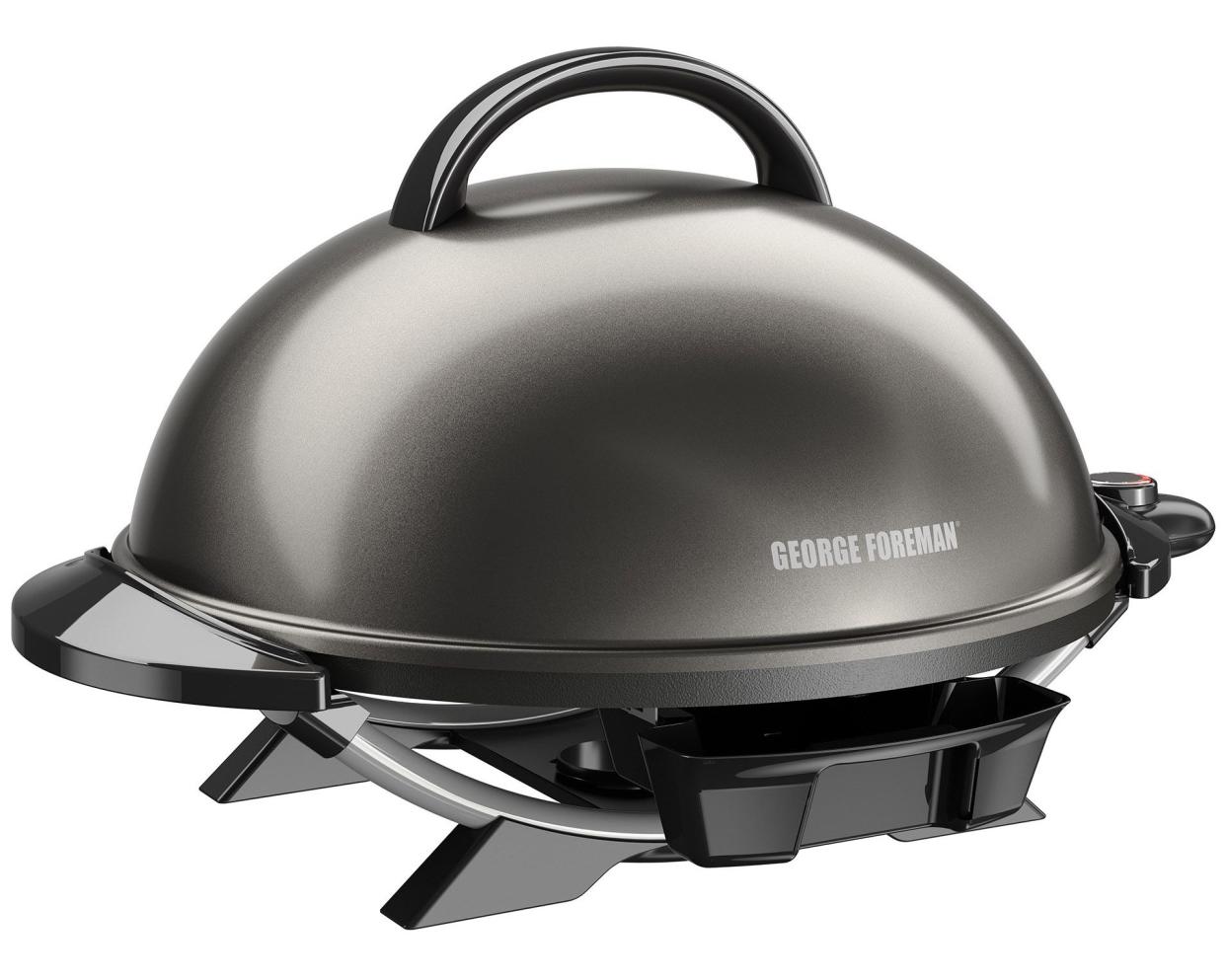 george foreman indoor-outdoor 15+ serving domed electric grill