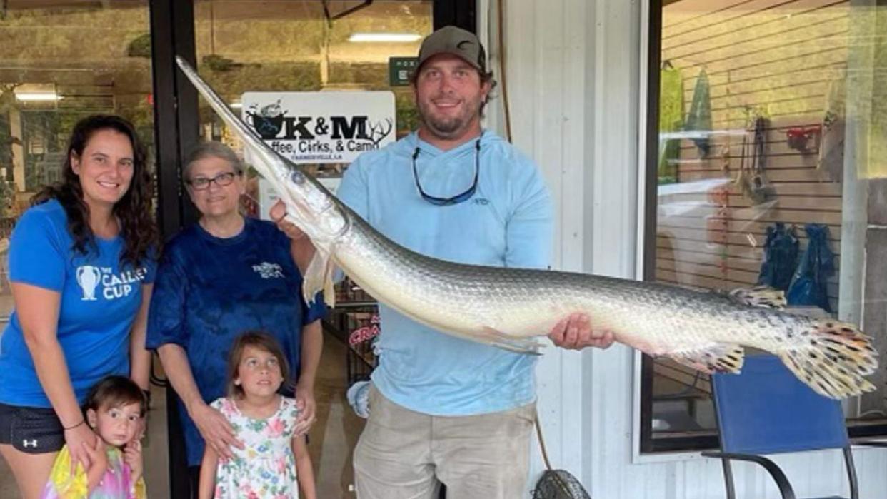 louisiana longnose gar record