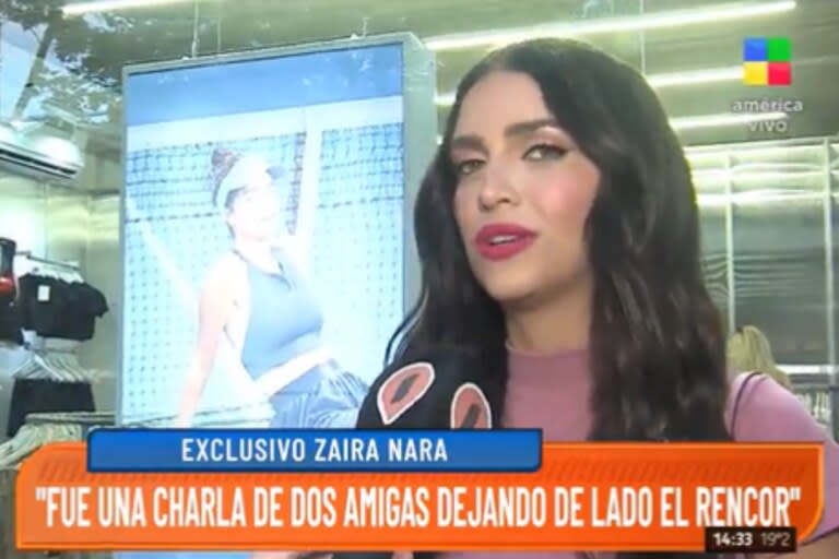 Zaira Nara habló de la entrevista de Wanda Nara con Susana Giménez