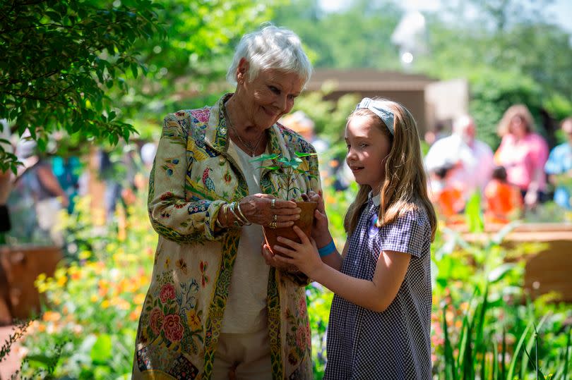 Dame Judi Dench and Charlotte Crowe