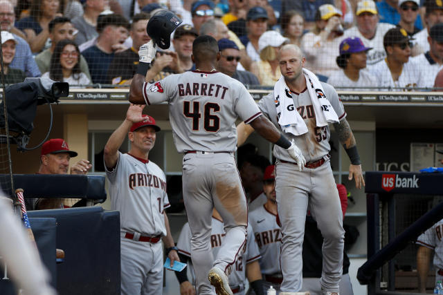 Arizona Diamondbacks' Stone Garrett has become a home run hitter