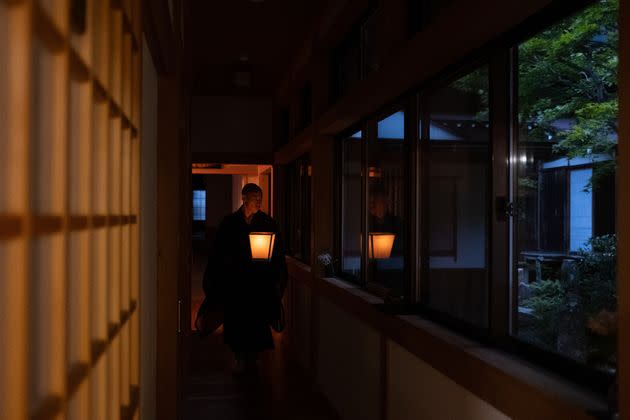 A Zen Buddhist monk at Soyuji Temple in Takayama, Gifu.